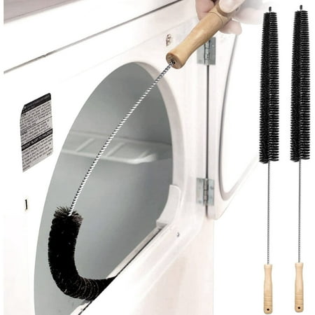 

2 Pack Dryer Vent Cleaner Kit Dryer Lint Brush Vent Trap Cleaner Long Flexible Refrigerator Coil Brush Household Cleaning Brushes