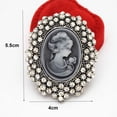 thumbnail image 7 of UNTERING Wedding Party Queen Lady Vintage Victorian Cameo Bronze Brooch Pin, 7 of 7
