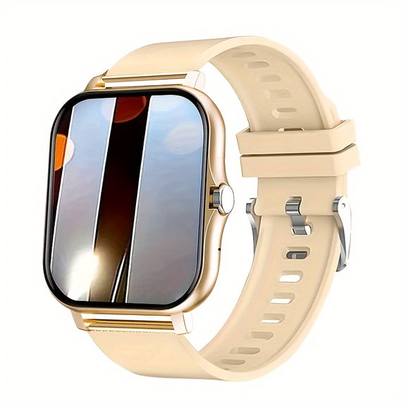 Smart Fitness Watch Pro - Exercise & Fitness Tracker with Wireless Calling, Multi-Sport Modes, Monitoring, Wallpaper, IP/Android Compatibility, and Stylish Design for Active Men and Women