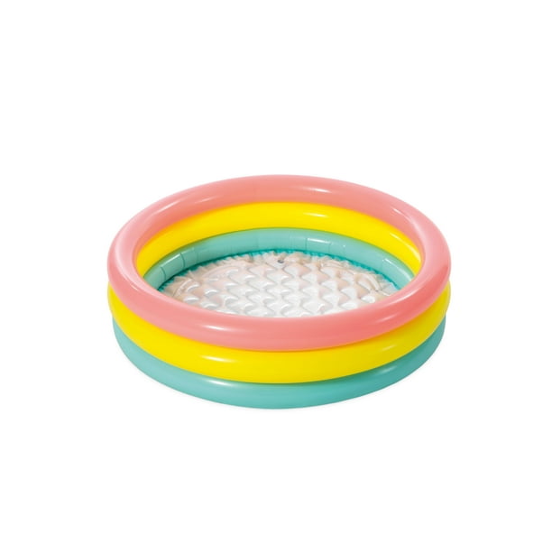 🏊 Piscina Infantil Hinchable Peppa Pig – 74 X 18 Cm, Mini Piscina De 2 Anillos Para Bebés Y Niños Pequeños, Ideal Para Verano
