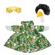 thumbnail image 2 of CaiYueKe Hawaiian Tropical Shirt Porch Goose Outfit Set with Retro Sunglasses Wig Fits Lawn Goose Decorative Costume for Summer Luau Party Outdoor Garden Yard Holiday Dress Up Prop, 2 of 9