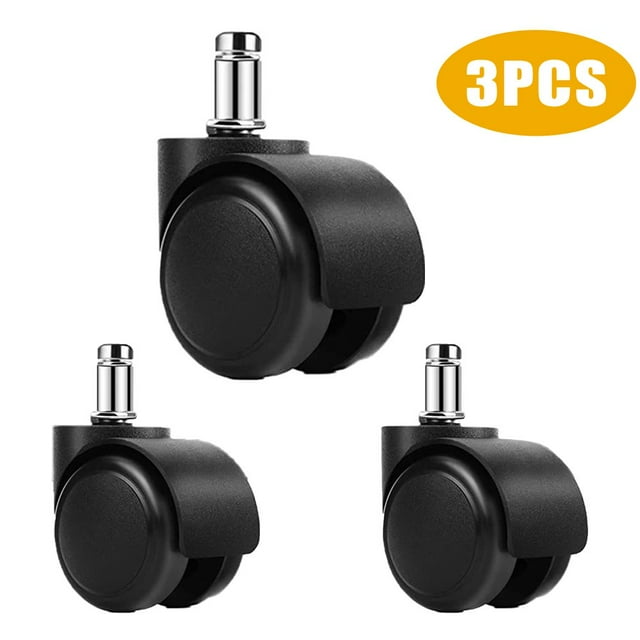 HLONK Office Chair Caster Wheel Universal Size Computer Gaming Chair Caster Wheels Replacement for Office Computer Gaming Desk Universal 1PCS