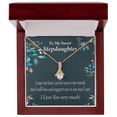 thumbnail image 1 of To My Stepdaughter Love & Support Alluring Ribbon Necklace Message Card, 1 of 7