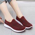 thumbnail image 6 of CHICVOMEY Women's Slip-On Walking Shoes Breathable Mesh Sneakers with Non-Slip Cushioned Sole for Travel Work Running Women's Athletic Shoes, 6 of 7