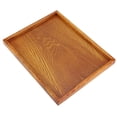 thumbnail image 4 of Bandeja rectangular de madera para servir té, aperitivos y comida, ideal para hoteles y hogares (30 x 24 cm), 4 of 10