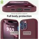 thumbnail image 3 of Funda de Silicona Premium, Forro de Microfibra Suave, para iPhone 16 Pro de 6.3 Pulgadas, Vino Tinto, 3 of 7