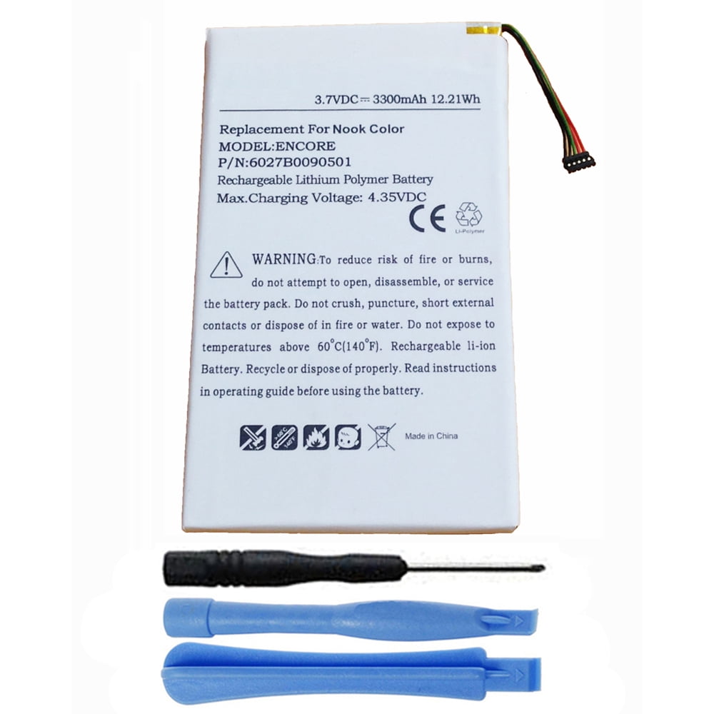 6027B0090501 NOOKCOLOR ENCORE Battery Nook Color Tablet BNTV250 BNTV250A BNRV200