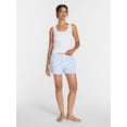 thumbnail image 3 of Joyspun Women's Woven Pajama Boxer Shorts, Sizes XS to 2X, 3 of 6