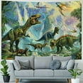 thumbnail image 4 of BCIIG  Dinosaur Tapestry Wild Animal Wall Hanging Tropical Plants Tapestries for Kids Bedroom Living Room Dorm Wall Decor Boys Birthday Party Backgroud, Painting, 4 of 6