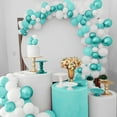 thumbnail image 3 of TETOU 129Pcs Teal Blue Ballons, Latex Party Balloons, Different Sizes 18/12/10/5 Inch Party Balloon Kit for Birthday Party Graduation Baby Shower Wedding Balloon Decoration - Teal Blue, 3 of 7