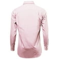 thumbnail image 3 of Omega Italy Men's Long Sleeve Dress Shirt Solid Color Regular Fit 25 Colors, 3 of 5