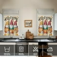 thumbnail image 4 of Autumn Decor Kitchen Curtains Set of 3 with Valance Fall Leaves Pumpkin Design Farmhouse Window Panels, 4 of 6