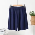 thumbnail image 2 of fatyb Women's Pajama Shorts Elastic Waist Lounge Bottoms with Pockets Womens Comfortable Sleep Shorts, 2 of 5