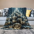 thumbnail image 2 of Orinice Christmas Tree Snowflakes Light Swirls Warm Lightweight Blanket Soft Fleece Blankets for All Seasons, Sofa Decor Cow Gifts, Multiple Sizes Available 50x60in, 2 of 6
