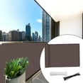 thumbnail image 6 of Weatherproof Wind Protection Windscreen, Privacy Screen Balcony , 90x300cm Garden Privacy Screen, HDPE Balcony Cover for Outdoor Deck Coffee, 6 of 10