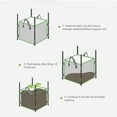 thumbnail image 4 of Bolsas de cultivo de jardín de 3 galones Caja de jardinera cuadrada Camas de plantación Macetas de c Abody Bolsas de cultivo, 4 of 7