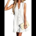 thumbnail image 3 of Traje de Baño para Mujer, 100% Algodón, con Dobladillo con Volantes, para Playa L, 3 of 9