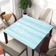 thumbnail image 2 of Wood Grain Square Table Cloth Fitted Tablecloth with Elastic Edge Light Blue Tablecloths Waterproof Cloths for Home Dining Garden Party Farmhouse Decor, Fit for 36"x36" Tables, Style-13, 2 of 4