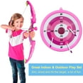 thumbnail image 2 of Light Up Bow and Arrow Archery Play Set Twin Pack Combo for Kids | Outdoor Hunting Play with Durable Arrows, Quiver and Target - New version, upgrade to 6 arrows of each, 2 of 8