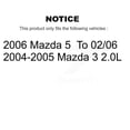 thumbnail image 2 of TEC Front Rear Ceramic Brake Pads Kit for Car Mazda 3 5 KTC-100030, 2 of 10