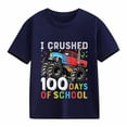 thumbnail image 7 of Adeawade Toddler Boys Tops Crewneck Blouse Short Sleeve Tee Cartoon Prints T Shirts Relax Fit Summer Clothes Navy 2-3 Years, 7 of 7