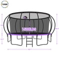 thumbnail image 2 of YORIN Trampoline pour 10 Enfants, Trampoline de 16 Pi pour Adultes avec Filet de Protection, Panier de Basketball, Échelle, Capacité de Poids de 1500 Lb, Trampoline Récréatif Extérieur, Trampoline Robuste, 2 of 7