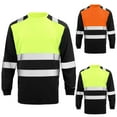 thumbnail image 4 of Men's Reflective Work Shirt Long Sleeve Breathable Wicking High Visibility Performance Tee for Active Duty, 4 of 4