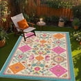 thumbnail image 5 of 6.5'x10' carpet non slip grip small carpet for bedroom abstract area rug floral area rug rug for kitchen sink area, 5 of 10