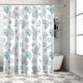 thumbnail image 2 of Shower Curtain Beach Starfish Shower Curtains for Bathroom Decor Coral Seashell Conch Shower Curtain Sets with Hooks Waterproof Fabric Bath Curtain Standard 72" X 72", 2 of 5