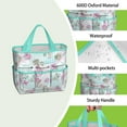 thumbnail image 4 of Garden Tool Bag,Pioneer Flower Floral Print Pattern Garden Tool Organizer,Garden Gifts,Waterproof Multi-Pocket Garden Tool Storage 11.8x5.5x11.4 Inch(Tools NOT Included), 4 of 6