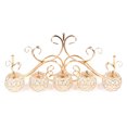 thumbnail image 4 of SHZICMY 5 Arm Crystal Candelabra Votive Candle Holders Table Centerpieces for Banquet Wedding Gold, 4 of 10