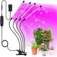 thumbnail image 1 of Lampes de Croissance Lampe pour Plantes d'Intérieur LED Spectre Complet Lampes de Croissance pour Plantes Allumage/extinction Automatiques Modes à Minuterie H Niveaux Réglables Lampes pour Plantes, 1 of 9