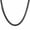 Black, variant on 8mm 24" New Stainless Steel Flat Snake Chain Necklace for Fashion Women Men Gift