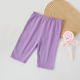 thumbnail image 4 of Diufon Girls Shorts Kids Elastic Waist Sport Dance Yoga Short Leggings Stretchy Knee Length Basic Shorts, 4 of 5