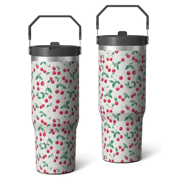 30oz Handheld Travel Tumbler with Handle – Double Wall Stainless Steel Insulated Cup, Flip Straw Lid, Leak-Proof & BPA-Free for Hot and Cold Drinks – Durable Coffee & Juice Mug Pink
