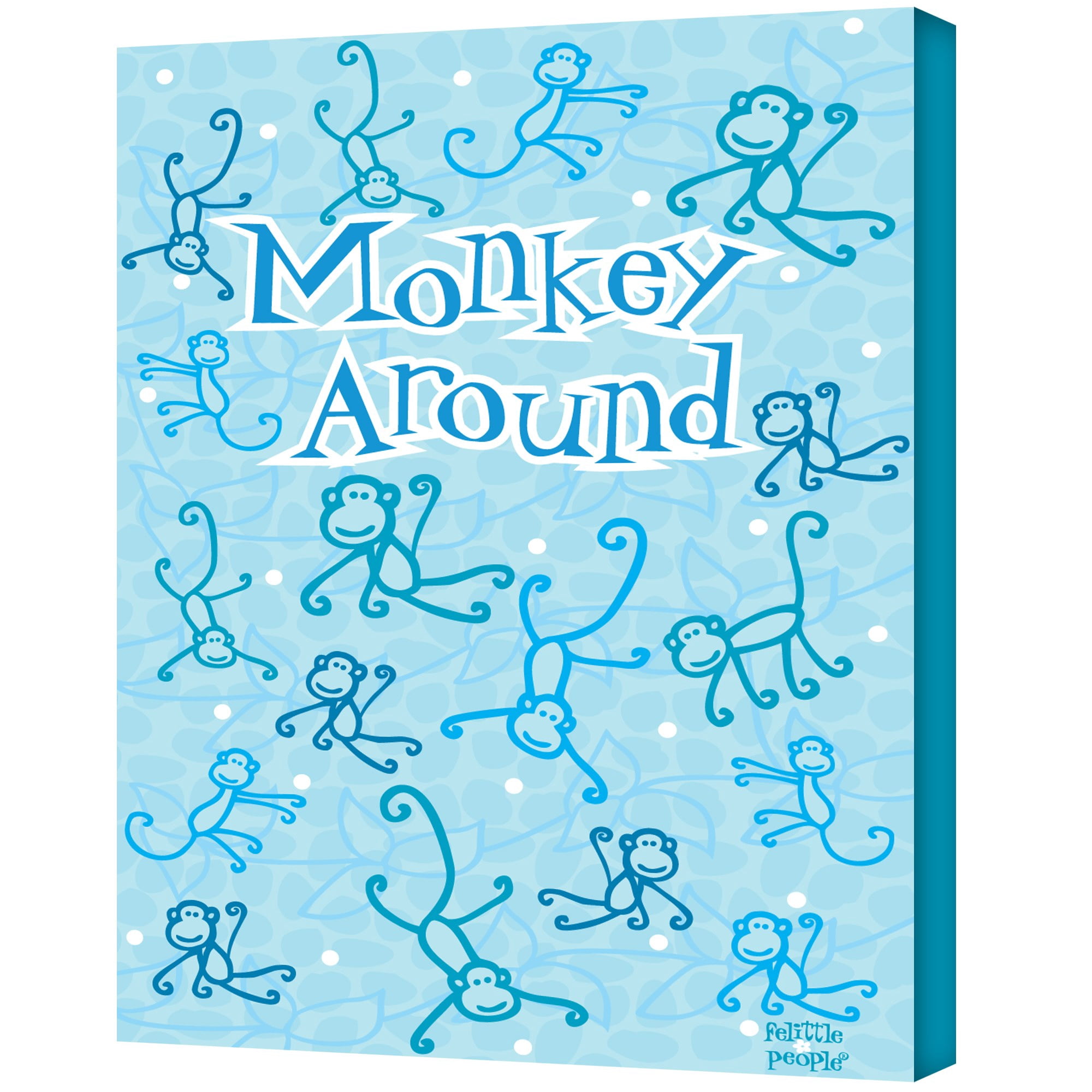 Felittle People "Monkey Around" Wrapped Canvas Art