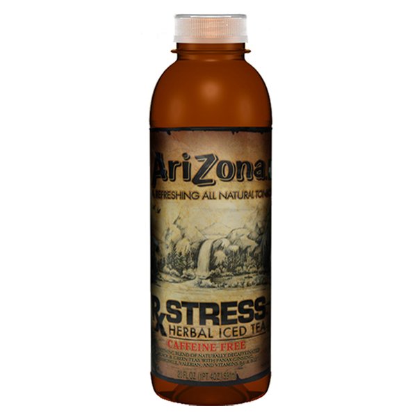 Arizona Tea RX Stress Tallboys 20 Oz Plastic Bottles Pack of 24