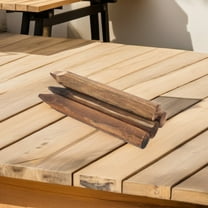 SEWCHICS 6-Piece Brown Wooden Fence Pickets with Carbonization Treatment for Garden Fence Decoration and Outdoor Use