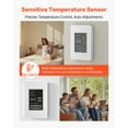 thumbnail image 4 of VEVOR 7-Day Programmable Thermostat, Home Thermostats for Radiant Underfloor Heating Cable,Heat Pump with GFCI & Sensitive Sensor,TFT Color Display Touchscreen,Efficient,Gray-White (Without Wifi), 4 of 9