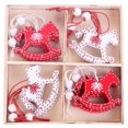 thumbnail image 3 of Wooden Christmas Tree Hanging Pendant(12 X Wooden Rocking Horses), 3 of 5