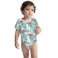 thumbnail image 2 of Gaeub Flamingo Print Infant Climbing Onesie,Toddler Outfit,Newborn Baby Bodysuit,Baby Boy Girl Clothes -9M, 2 of 6