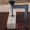 thumbnail image 6 of 2X Workbench Dog Hole Clamp Woodworking Desktop Fixed Clip Quick Acting Hold Down Clamp for 20mm Dog Hole Tool, 6 of 8