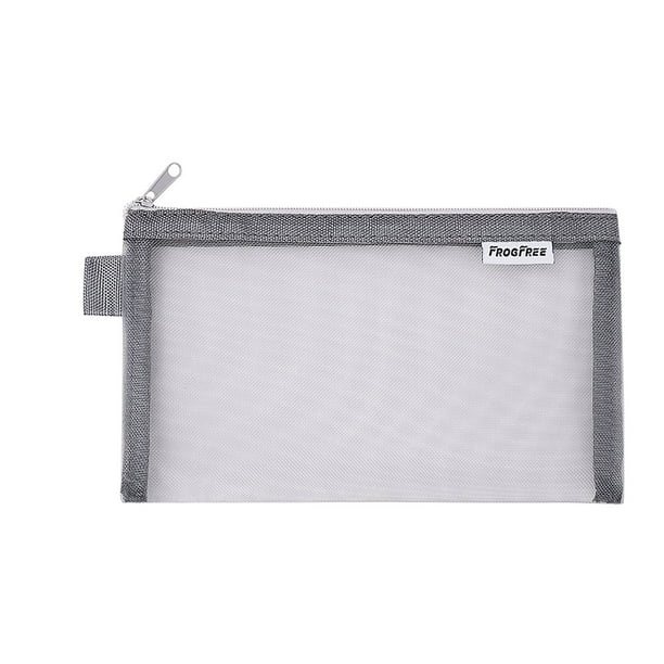 Estuche de almohada, portalápices, estuche de malla transparente con cremallera, bolsa de papelería para estudiantes, estuche portátil de gran capacidad para lápices, contenedor para bolígrafos.