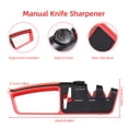 thumbnail image 2 of Knife Sharpeners with 6 Adjustable Angle 3-Stage Coarse and Fine Grinding Non Slip Hand Held Manual Knife and Scissor Sharpener Knife for Kitchen / Home, 2 of 7