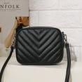 thumbnail image 4 of Bolso bandolera pequeño para mujer, bolso de mano cuadrado con forma de cámara, bolso de hombro ligero con cremallera superior, 4 of 6