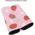 thumbnail image 5 of Pink Strawberry Large Extended Gaming Mousepad XL Mice Keyboard Long Desk Mat NonSlip Rubber Base Perfect for Office Laptop Computer Elevate Your Workspace (31.5"x12"), 5 of 6