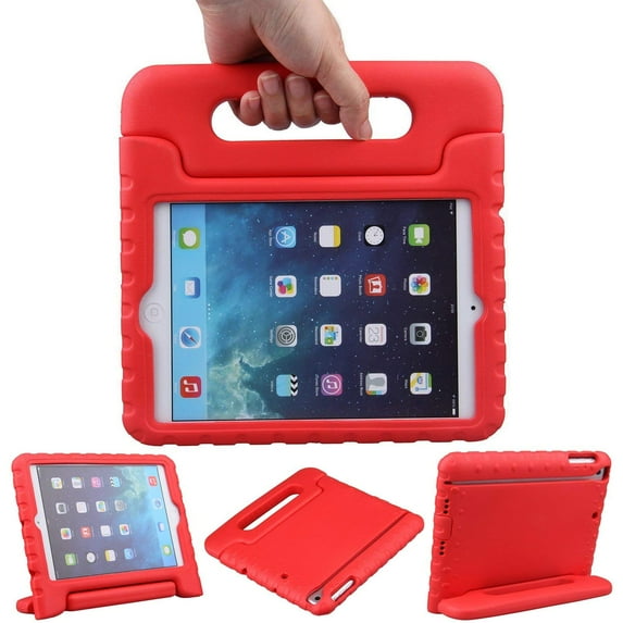 iPad mini 7.9" Tablet Case, Dteck Shockproof Handle Stand Cover For Apple iPad mini 1/2/3, Red