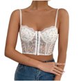 thumbnail image 1 of Blusa superior de lencería delgada de encaje con tirantes de color sólido sin mangas a la moda para mujer Fridja  nalpqowj37735, 1 of 9