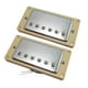 thumbnail image 4 of Pastillas de puente de cuello de guitarra eléctrica Humbucker Double Coil Silver con marco, 4 of 9