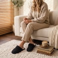 thumbnail image 7 of Ecetana Women's Slippers Soft Plush Slippers Non-slip Warm Home Shoes Memory Foam Slippers, 7 of 7
